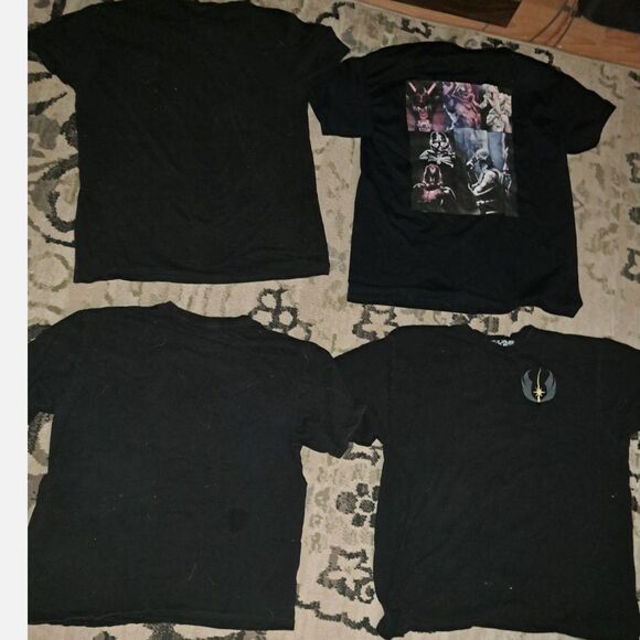4 Vintage Star Wars Adult Tee's in Size Large May The Force Be With YOU! - Picture 1 of 11